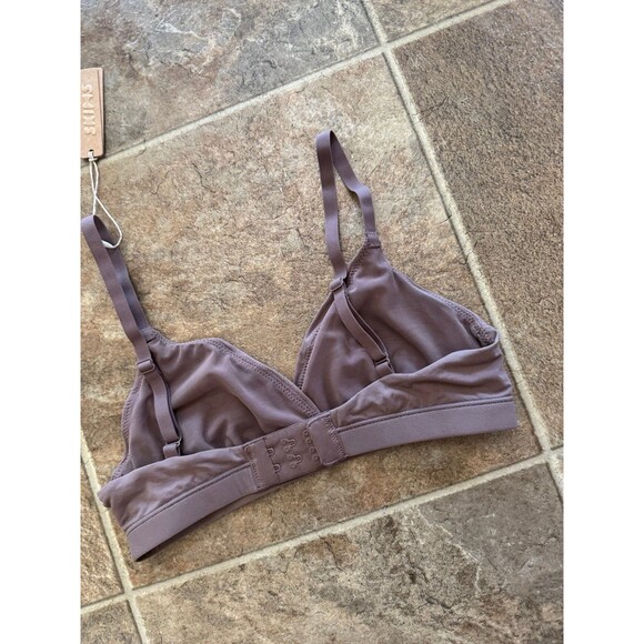 Skims Fits Everybody Crossover Bralette Umber Size XS - Picture 7 of 9